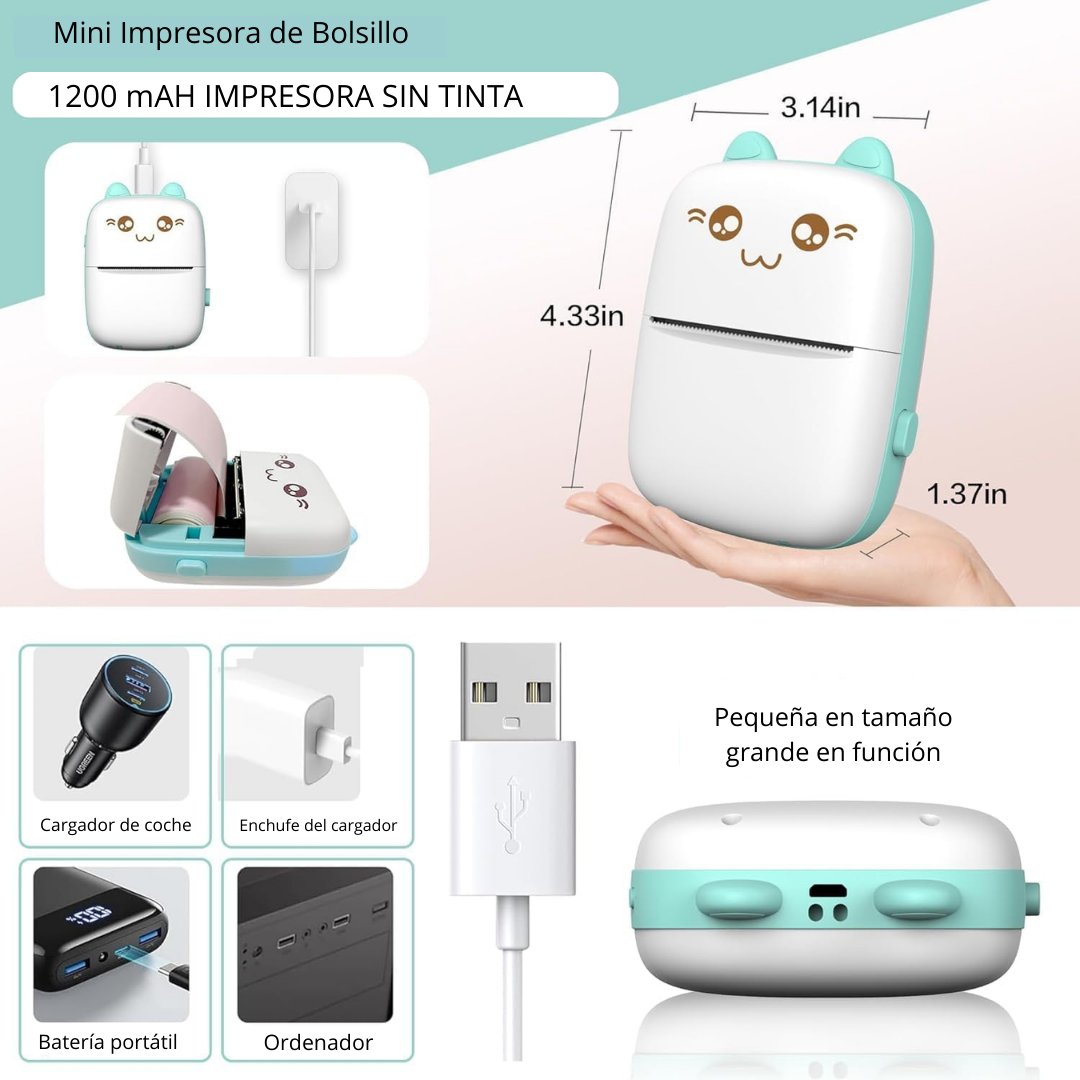 Impresora Portátil Sin Tinta